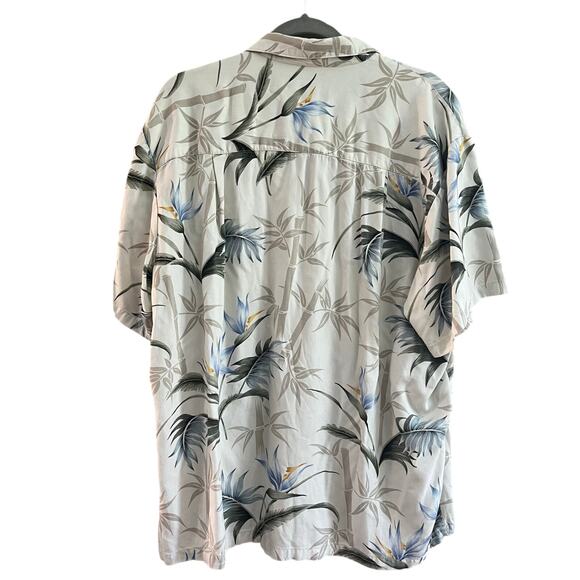 Vtg Paradise Found Short Sleeve Button Up Hawaiian Shirt Made In US-Large - Picture 2 of 6